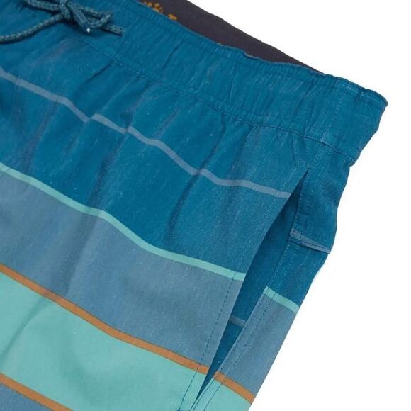 Hang Ten Men's Swim Trunks Shorts Swimwear Green Aqua Size XL NWT - Picture 5 of 10